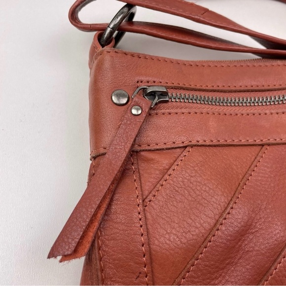 Lucky Brand Maka Brown Leather Crossbody Purse Walnut - Picture 5 of 10